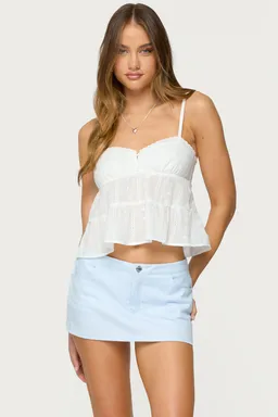 Musculosa tamora ojal babydoll de Edikted en Tops para argentina