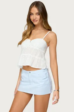 Musculosa tamora ojal babydoll de Edikted en Tops para argentina