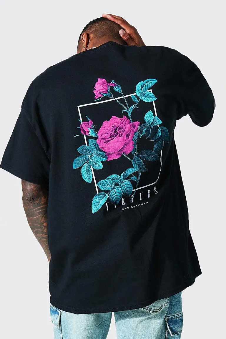 Remera oversize virtudes gráfica de Boohooman en Remeras y Polos para argentina