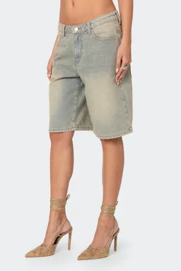Bermudas denim shira de Edikted en Shorts para argentina