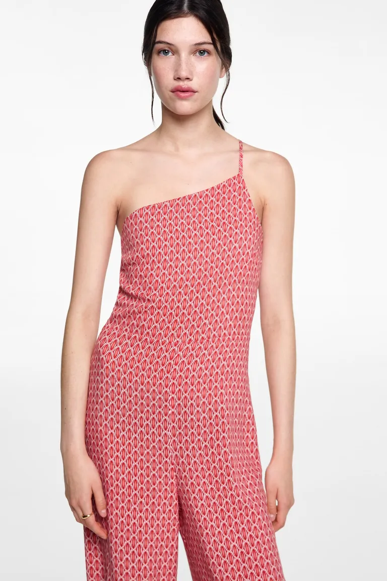 Mono asimétrico estampado de Mango Teen en Monos para argentina