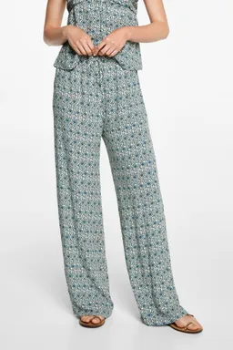 Pantalón recto estampado de Mango Teen en Pantalones para argentina