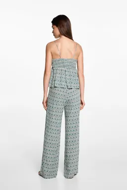 Pantalón recto estampado de Mango Teen en Pantalones para argentina