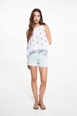 Short vaquero desflecado de Mango Teen en Shorts para argentina