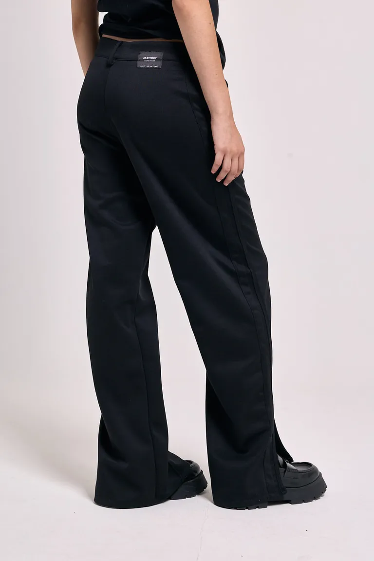 Pantalón sastrero con tiras laterales y tiro medio de corte relajado de 47 Street en Pantalones para argentina