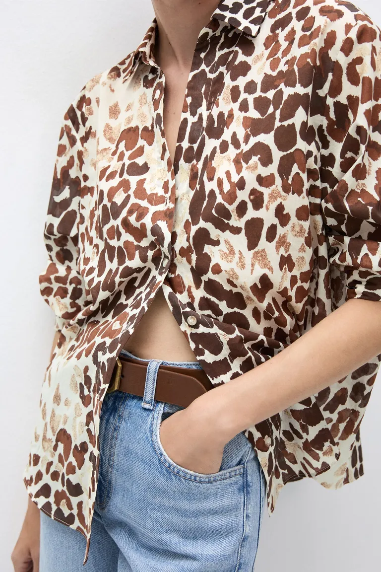 Camisa estampada algodón de Mango en Camisas para argentina