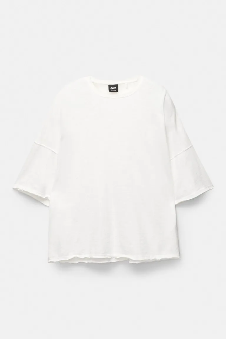 Camiseta boxy manga corta stwd de Pull&Bear en Remeras y Polos para argentina
