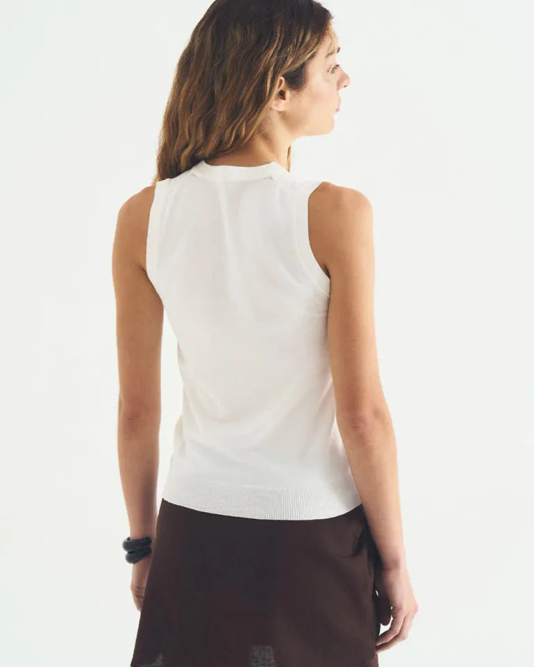 Musculosa básica de viscosa, prenda premium e importada para mujer de Sky en Tops para argentina