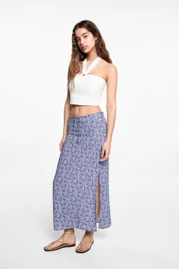 Falda midi estampada de Mango Teen en Faldas para argentina