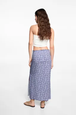 Falda midi estampada de Mango Teen en Faldas para argentina