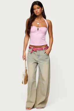 Top halter caitie rayado de Edikted en Tops para argentina