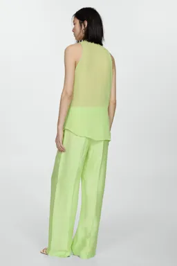 Blusa semitransparente volantes de Mango en Blusas para argentina