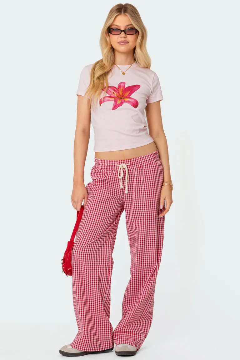 Pantalones gingham taya de Edikted en Pantalones para argentina