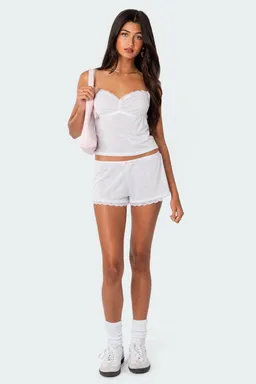 Musculosa fruncida carla de Edikted en Tops para argentina