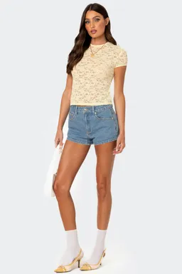 Kaori remera encaje transparente de Edikted en Remeras para argentina