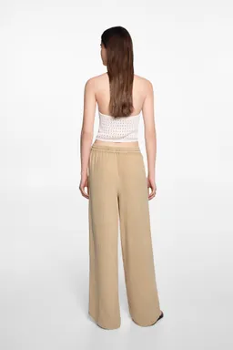 Pantalón palazzo algodón de Mango Teen en Pantalones para argentina