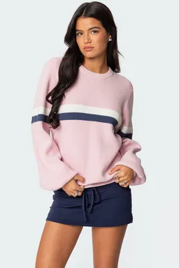 Nautical sweater oversize rayas de Edikted en Buzos y Sweaters para argentina