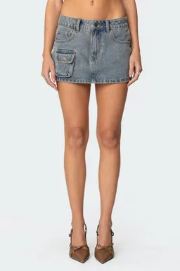 Mini falda denim cargo quinlan de Edikted en Shorts para argentina