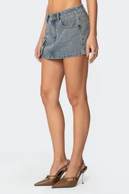 Mini falda denim cargo quinlan de Edikted en Shorts para argentina
