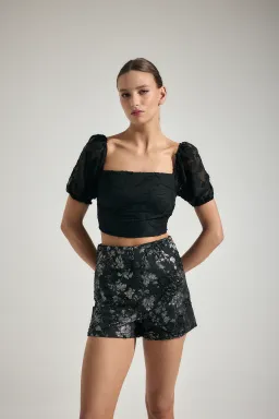 Short encaje lentejuela virginia de Audaz en Shorts para argentina