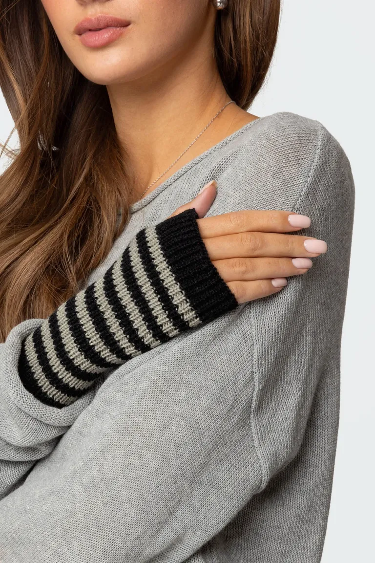 Guantes tejidos sin dedos de Edikted en Guantes para argentina
