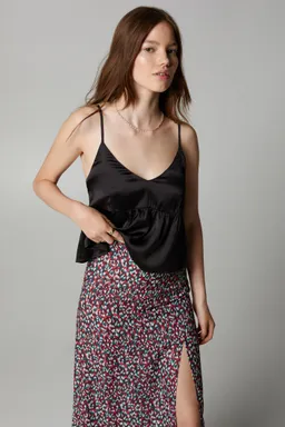Falda midi estampada de Mango Teen en Faldas para argentina