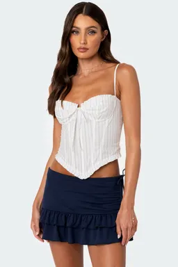 Corset poplín rayas greca de Edikted en Tops para argentina