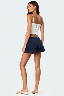 Corset poplín rayas greca de Edikted en Tops para argentina