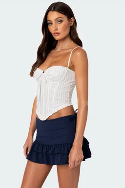 Corset poplín rayas greca de Edikted en Tops para argentina