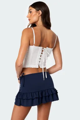 Corset poplín rayas greca de Edikted en Tops para argentina
