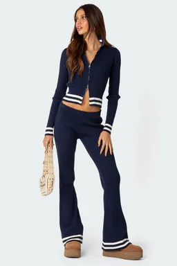 Pantalones acampanados acanalados pluto de Edikted en Pantalones para argentina