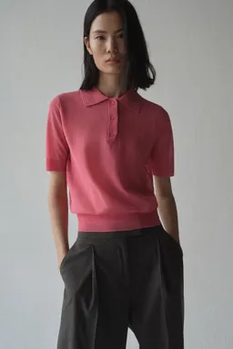 Sweater polo tejido de Mango en Remeras para argentina