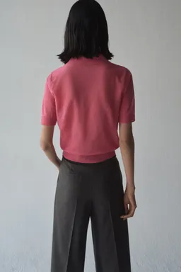 Sweater polo tejido de Mango en Remeras para argentina