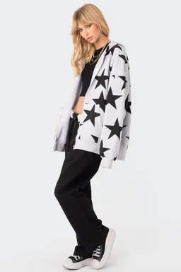 Buzo con capucha oversized star de Edikted en Buzos y Sweaters para argentina