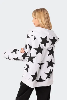 Buzo con capucha oversized star de Edikted en Buzos y Sweaters para argentina