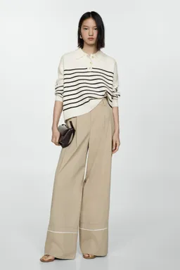 Sweater cuello abotonado de Mango en Buzos y Sweaters para argentina