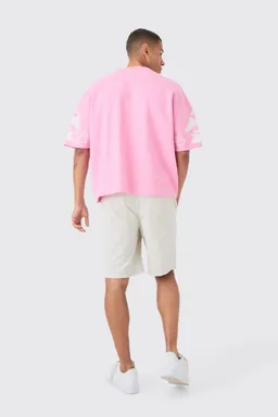 Remera oversize tejida dibujo de Boohooman en Remeras y Polos para argentina