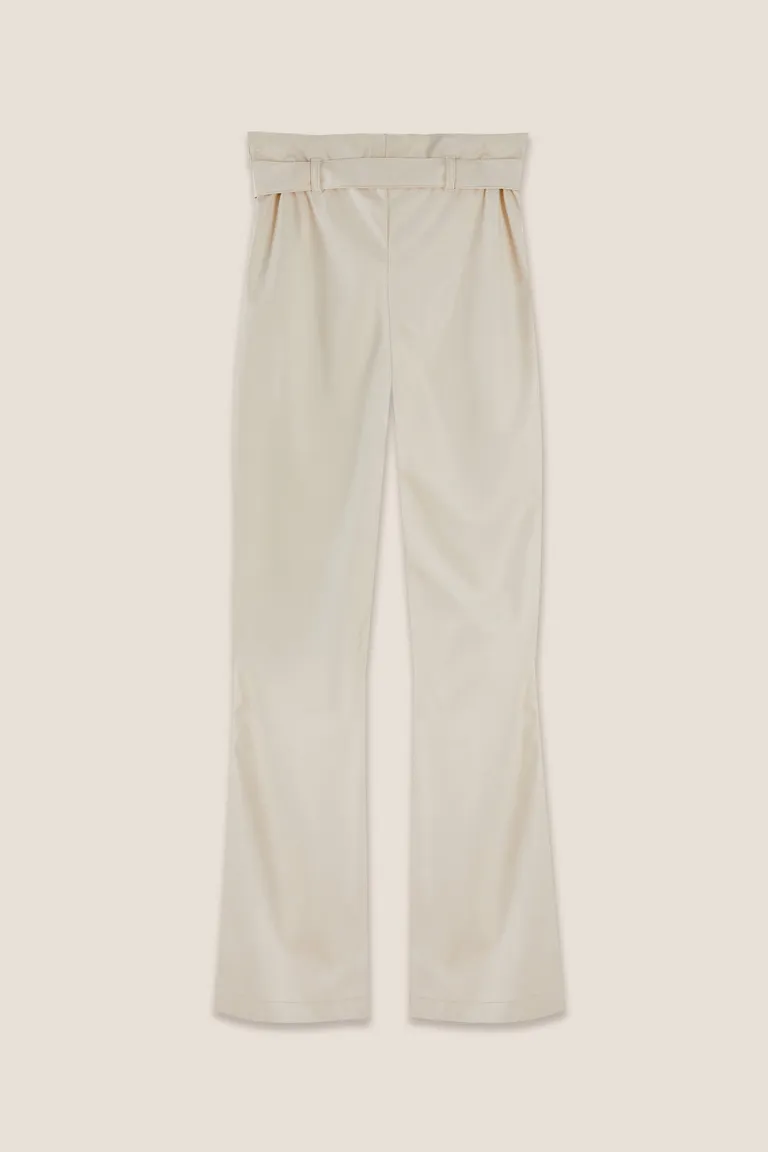 Pantalón de cuero ecológico con cintura ajustable y hebilla exclusiva de Tucci en Pantalones para argentina