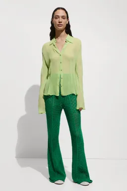 Blusa fluida con textura de Mango en Blusas para argentina