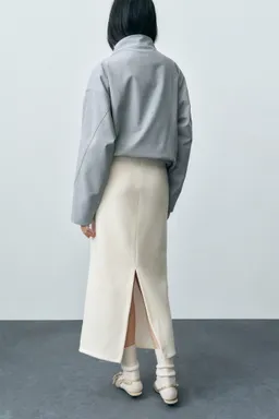 Falda midi mezcla lana de Mango en Faldas para argentina