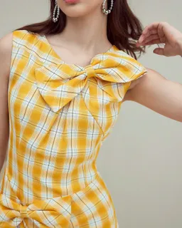 Vestido lazo a cuadros de Motf en Vestidos para argentina
