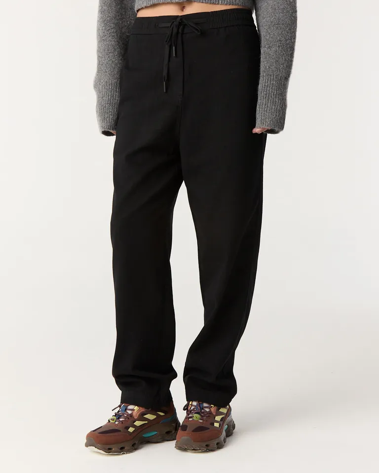 Pantalón de corte recto con tiro alto, cintura elástica y bolsillos laterales amplios de Furzai en Pantalones para argentina