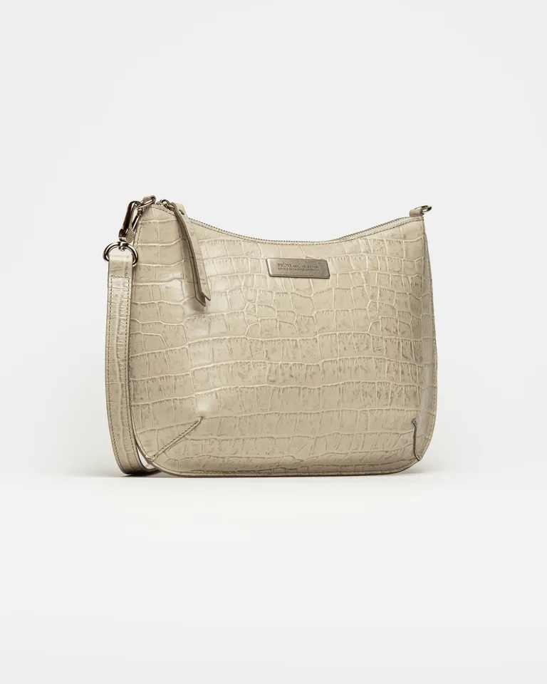 Bolso bandolera de cuero genuino con silueta estructurada y mayor capacidad de Prüne en Bolsos y Carteras para argentina