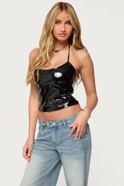 Top halter vikki vinilo de Edikted en Tops para argentina