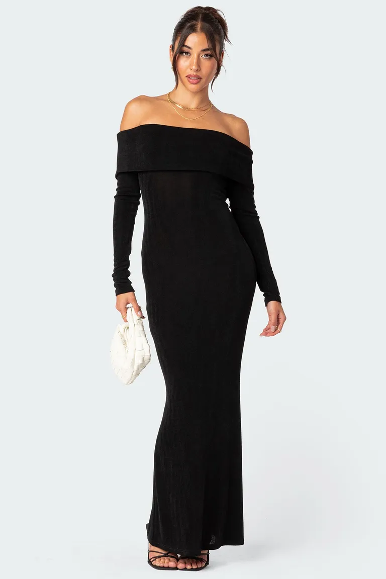 Vestido maxi susan plegado de Edikted en Vestidos para argentina