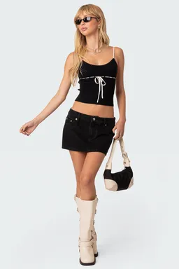 Musculosa tejida emily de Edikted en Tops para argentina