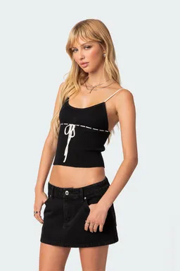 Musculosa tejida emily de Edikted en Tops para argentina