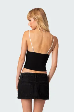 Musculosa tejida emily de Edikted en Tops para argentina