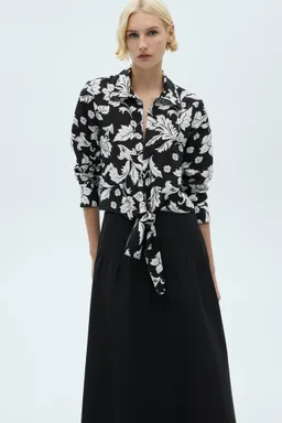 Blusa nudo estampado floral de Mango en Blusas para argentina