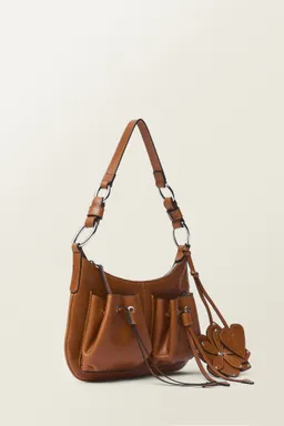 Bolso hombro piel fruncido de Mango en Bolsos y Carteras para argentina